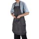 thumbnail image 3 of Delantal De Babero Impermeable, Delantal Rayado Unisex Ajustable Con 2 Bolsillos Para Cocina Panaderos De Cocina Restaurantes, 3 of 7