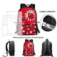 thumbnail image 6 of Uourmeti Ladybug Daisy Backpack, Adjustable Comfort Straps School Backpack 17 Inch Premium Non Fade Student Bookbag for Travel Daily Use, 6 of 6