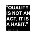 thumbnail image 2 of ArtsyQuotes 20x24 Black Ornate Wood Framed with Double Matting Museum Art Print Titled - Aristotle Quote: Quality, 2 of 4
