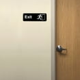 thumbnail image 5 of Excello Global Products Easy to Mount 9 by 3 in Informative Plastic Exit Sign with Symbols, Black, Pack of 3 - EGP-HD-0258, 5 of 5
