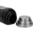 thumbnail image 5 of Black Kitchen Counter Canister set 3 pieces, 0.9/1.6/2.9 Quarts Stainless Steel Flour Sugar Tea Coffee Biscult Storage Containers with with Long Wood Spoon&Visible, 5 of 7