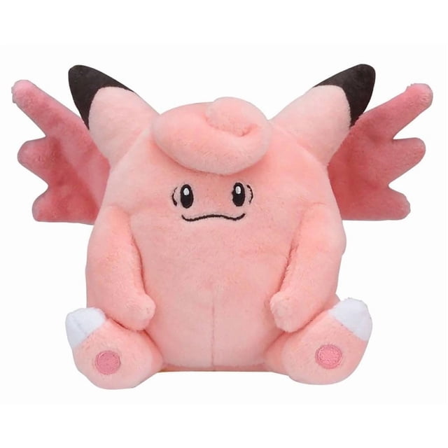 Peluche Clefable de Pokémon Sentado Colección Cuties Generación 1