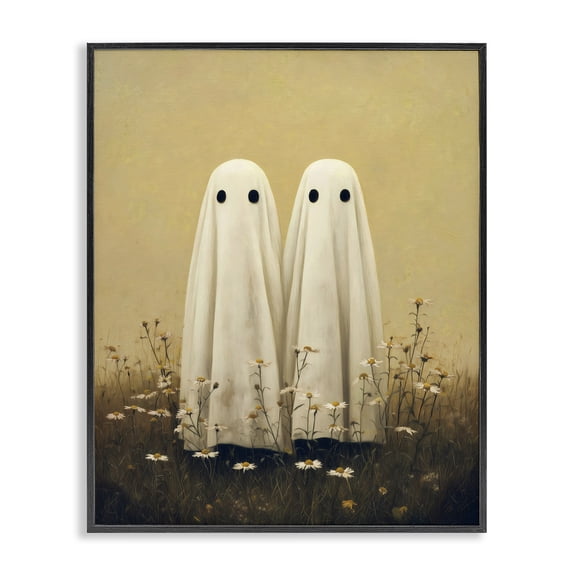 Daisy Ghost Couple Black Framed Giclee Art, design by Arlington Prints