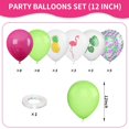 thumbnail image 2 of Globos FEYG Tropicales 30 cm Rosa, Verde y Blanco Estampados, 2 of 5