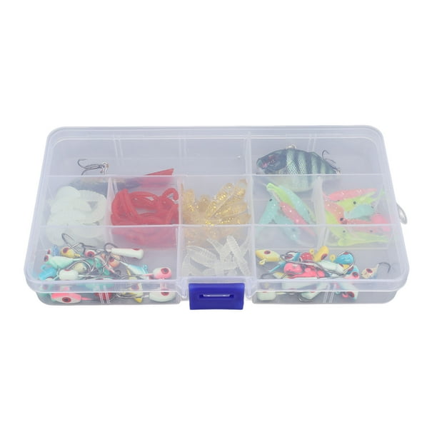 Hook Ice Fishing Hook Set Bright Colored Stainless Steel Winter Fishing Ice  Jigs With Storage Box For Fishing Enthusiasts 