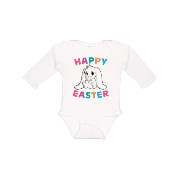 Inktastic Happy Easter Adorable Bunny Boys or Girls Long Sleeve Baby Bodysuit