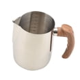 thumbnail image 2 of Taza para espumar leche, cafetera, tazas vaporizadoras fáciles de usar, mango de madera, para uso doméstico y festivo. 1000ML, 2 of 7