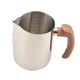 thumbnail image 2 of Taza para espumar leche Mango de madera Jarra de leche de acero inoxidable Taza Espumador Taza de café Jarra para espumar leche Coffeware para Holiday 1000ML SM SunniMix Tazas para espumar leche, 2 of 7