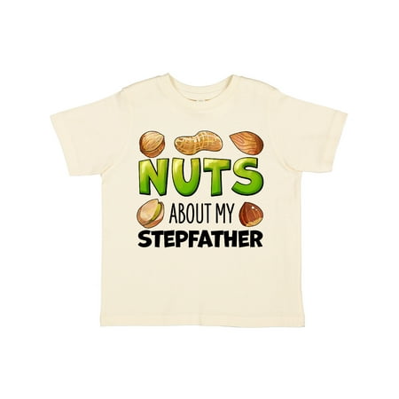 

Inktastic Nuts About My Stepfather Peanut Almond Pistachio Gift Toddler Boy or Toddler Girl T-Shirt
