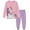 3# Pink, variant on FEDPOP Girls Pajamas Princess Graphic Sleepwear 2-Piece Long Sleeve Cotton Pajama Set Size 7T