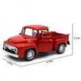 thumbnail image 5 of RUVINCE Little Red Truck Toy - 1:32 Alloy Car with Openable Doors and Pull-Back Rear Wheel Drive for Toddlers, 5 of 7