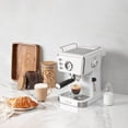 thumbnail image 4 of Open Box Haden Barista Brew Espresso Coffee Machine w/Froth Function, Ivory & Copper, 4 of 7