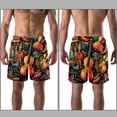 thumbnail image 3 of luoweisi Men's Beach Shorts Quick Dry Swim Trunks with Mesh Lining Musical Instrument L, 3 of 5