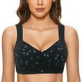 thumbnail image 2 of EIMELI WTN Women Lace Front Button Shaping Cup Adjustable Shoulder Strap Large Size Underwire Bra, 2 of 3