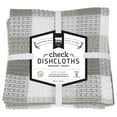 thumbnail image 3 of Now Designs Check Dishcloth Set, London Gray, 3 of 3