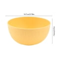 thumbnail image 3 of Yhmxh 25 oz Unbreakable Cereal Bowls, Reusable Plastic Lightweight Bowls, Soup Rice Bowl, Striped Reusable Salad Dessert Bowl, Microwave Safe Tableware for Salads, Soups, Ramen, Noodles, 3 of 6