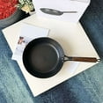 thumbnail image 6 of Japanese Iron Skillet - 11.02" x 2.76" – Fish Scales Pattern Uncoated Frying Pan – Rustproof & Nonstick, Lightweight Wok for All Stoves, Healthy Pan for Home Kitchen, 6 of 6