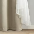 thumbnail image 3 of VCNY Home Jessica 2-Piece Beige Solid Blackout Curtain Set, 38" x 84", 3 of 5