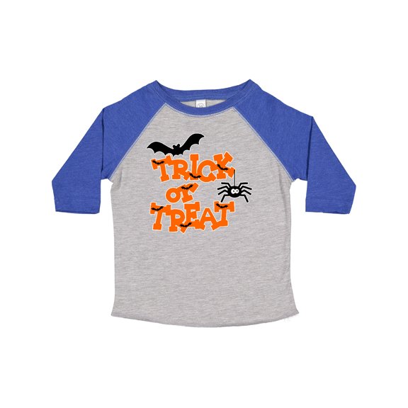 Inktastic Halloween Trick-or-treat with Spider and Bats Boys or Girls Toddler T-Shirt