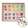 thumbnail image 2 of Key Lock Tray Kid Wooden Keys Locks Tray Montessori Preschool Learning Materials Education Toy, 2 of 7