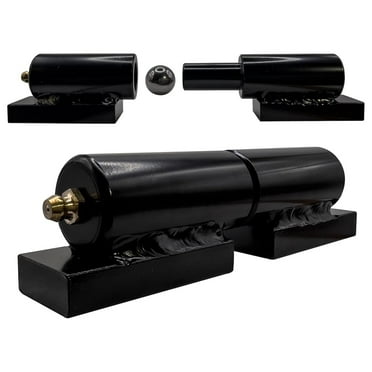 5” Weldable Barrel Hinges – Heavy Duty Gate Hinges – Weld On Hinges – Weld On Gate Hinges – Barrel Hinges Weld On – 5 Inch x 1.38 Inch - Bearing Gate Hinge - Heavy Duty Weldable 4 Pack Matte Black