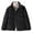 Black, variant on MuZeFu Winter Jacket Women Loose Winter Coat Women's Loose Casual Thickened Warm Short Cotton Jacket Long Sleeved Cotton Jacket
