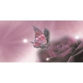 thumbnail image 1 of Pink Butterfly And Flower Photo License Plate, 1 of 1