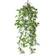 thumbnail image 2 of Yirtree Small Fake Hanging Plant, Artificial Potted Plant Faux Ivy Vine Plant Hanging Plant Pothos for Shelf Home Office Indoor Outdoor Garden Greenery Decor 41.34in, 2 of 8