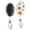 Fall Pumpkin, variant on Fall Pumpkins and Autumn Leaves Pattern Hair Brush,Girls Detangling Hair Brush,Glide Through Tangles with Ease for Wet & Dry Hair