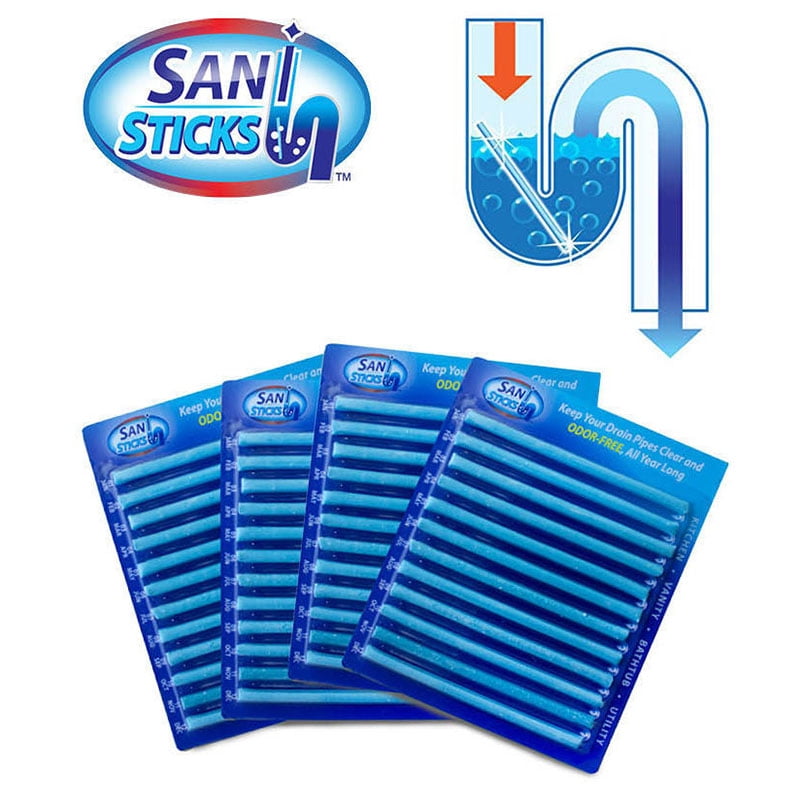 12Pcs/Pack Remove Stain Sticks Keeps Drains Pipes Clear Bathtub Cleaning Tools