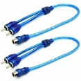 thumbnail image 3 of 10 Absolute RCA Audio Cable "Y" Adapter Splitter 1 Female to 2 Male Plug Cable, 3 of 3