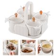 thumbnail image 1 of BRIGHTFUFU 1 Set Salt and Seasoning Container White HIPS Practical Design Kitchen Use, 1 of 5