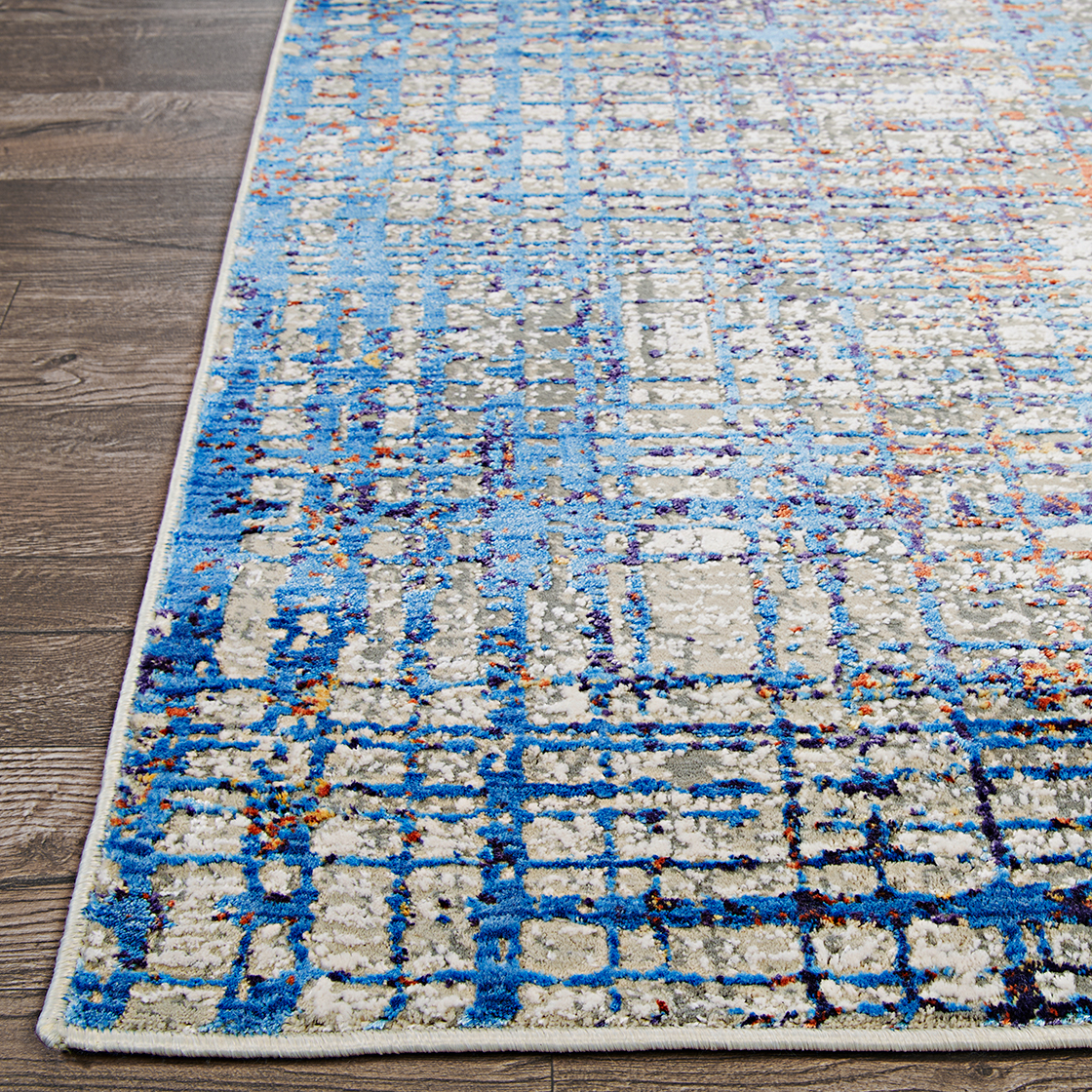 Couristan Vibrata Grasscloth Multi-Pastels Area Rug