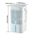 thumbnail image 3 of Easter Decorations Kokovifyves Large Spray Aircooler Screen Display Large Airvolume Desktop Cold Fan Portable Electric Fan with Colorful Lights, 3 of 9