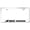 Chrome, variant on Dodge Big Horn Laser Etched Logo Stainless Steel License Plate Frame (Black)