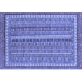 thumbnail image 1 of Ahgly Company Machine Washable Indoor Rectangle Abstract Blue Modern Area Rugs, 4' x 6', 1 of 4
