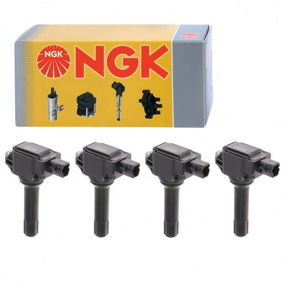 4 pc NGK Ignition Coils compatible with Subaru Legacy 2.5L H4 2015-2019