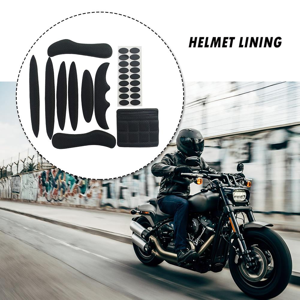 27pcs Cycling Helmet Inner Pads Kit Sealed Lining Sponge for Motorcycle  P⑤ 