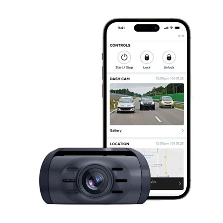 DroneMobile XC - 2K QHD Dash Cam with LTE + GPS + WiFi bundled with DroneMobile XC Rear Camera - Black