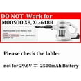 thumbnail image 5 of VHBW Charger 26V for MOOSOO Cordless Vacuum M X6 XL618 XL-618A K17 K17 Pro VC01 M24 M8 Cordless Stick Vacuum Replacement MOOSOO Vacuum Power Cord, 5 of 8