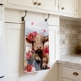 thumbnail image 5 of Taicans Highland Cow Kitchen Towels 2Pcs,Cute Scottish Cow with Poppy & Rose Floral Decorative Dish Towels,Farmhouse Rustic Bathroom Hand Towels,Absorbent Reusable Cleaning Cloths for Cooking Baking, 5 of 6