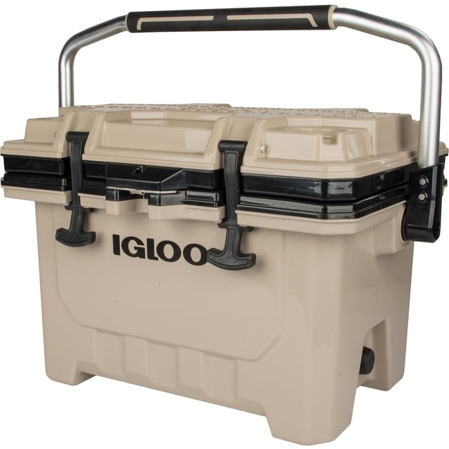 Igloo 24 Quart IMX Lunch Beverage Ice Cooler Tan/Black 00049857