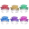 thumbnail image 4 of Sombreros para fiesta de cumpleaños, diademas, aros, rellenos de papel, recuerdos, tocado, tiara para el cabello de niñas, diadema de plástico con purpurina, 4 of 8