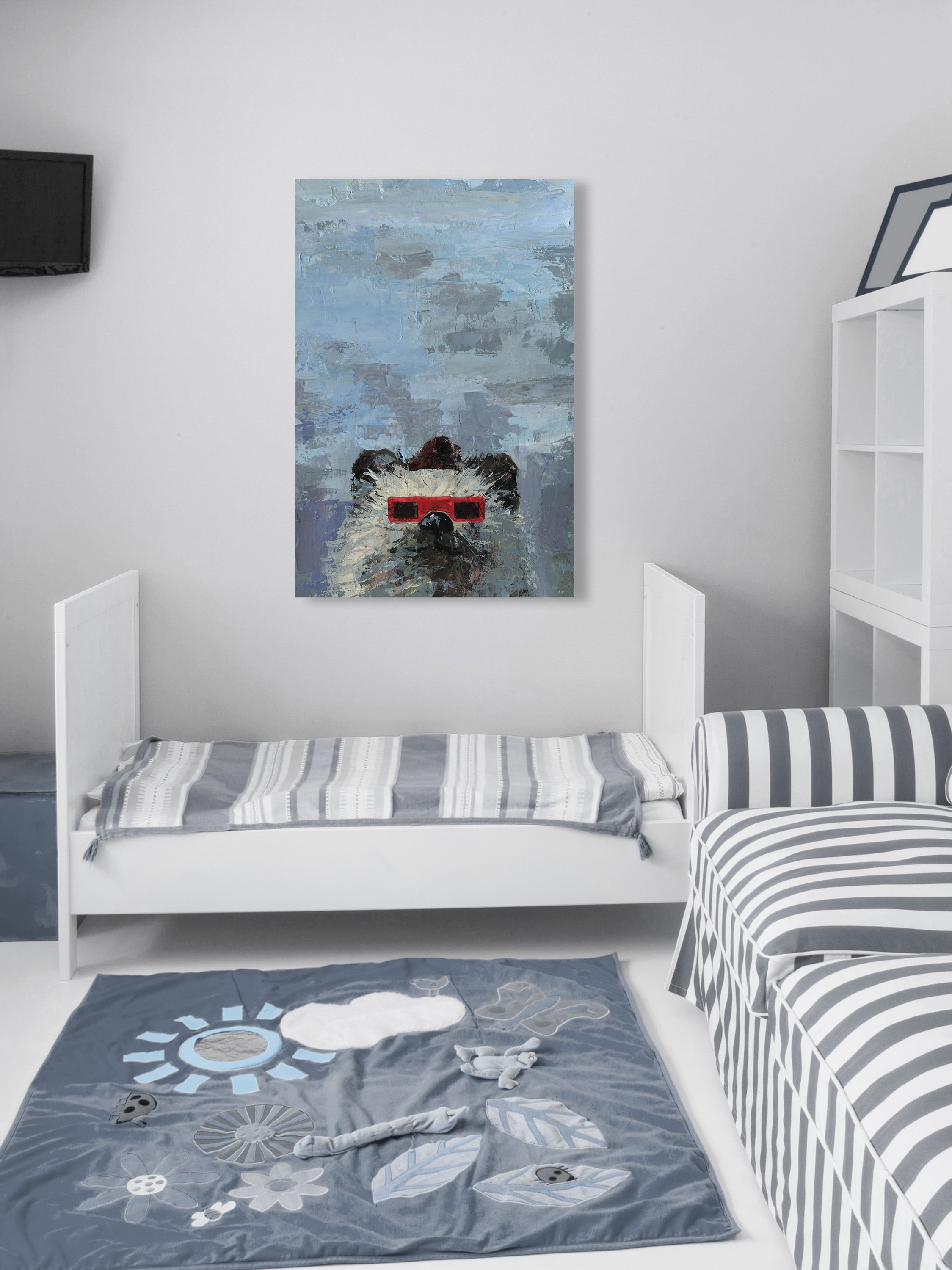 Marmont Hill Red 3D Glasses Canvas Wall Art