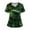 Dark Green, variant on St. Patrick's Day Scrub Tops for Women Funny Shamrock Printed V-Neck Medical Shirt Tops 2026 St. Patrick's Day New Medical Plus Size Scrub T Shirts