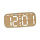 thumbnail image 2 of Reloj despertador digital de sobremesa con dos configuraciones de alarma, visualización de fecha y día de la semana, reloj de mesa LED. Color de la madera, 2 of 9
