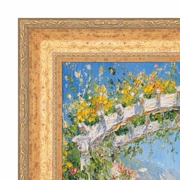 Wide Antique Gold Victorian Picture Frame 30x36 frame