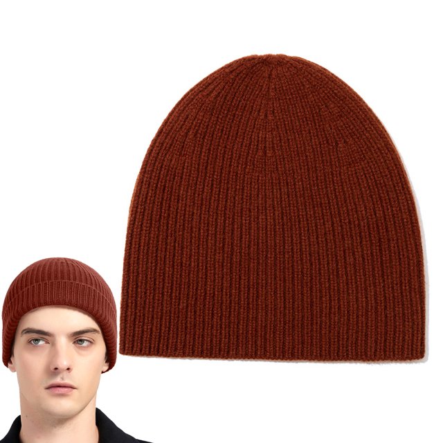 Gorro de lana de invierno para hombre y mujer, gorro de pompón de calavera elástico suelto, gorro de dormir grueso, suave y cálido, gorro de esquí forrado con casco.