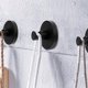 thumbnail image 4 of 4 piezas, toallero, baño, colgante de pared, negro TUNC  Sencillez, 4 of 5