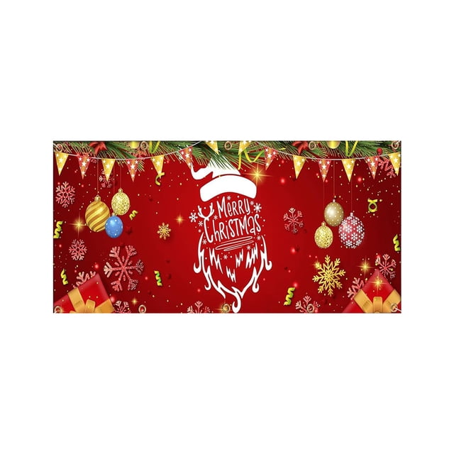 Eoozwa Christmas Garage Door Banner, Outdoor Cover for Holiday Parties Holy Night Backdrop for Xmas and Winter Celebrations